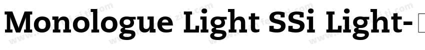 Monologue Light SSi Light字体转换